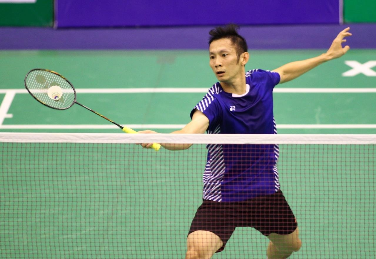 Tien Minh gianh chien thang o vong mot giai cau long Vietnam Open hinh anh