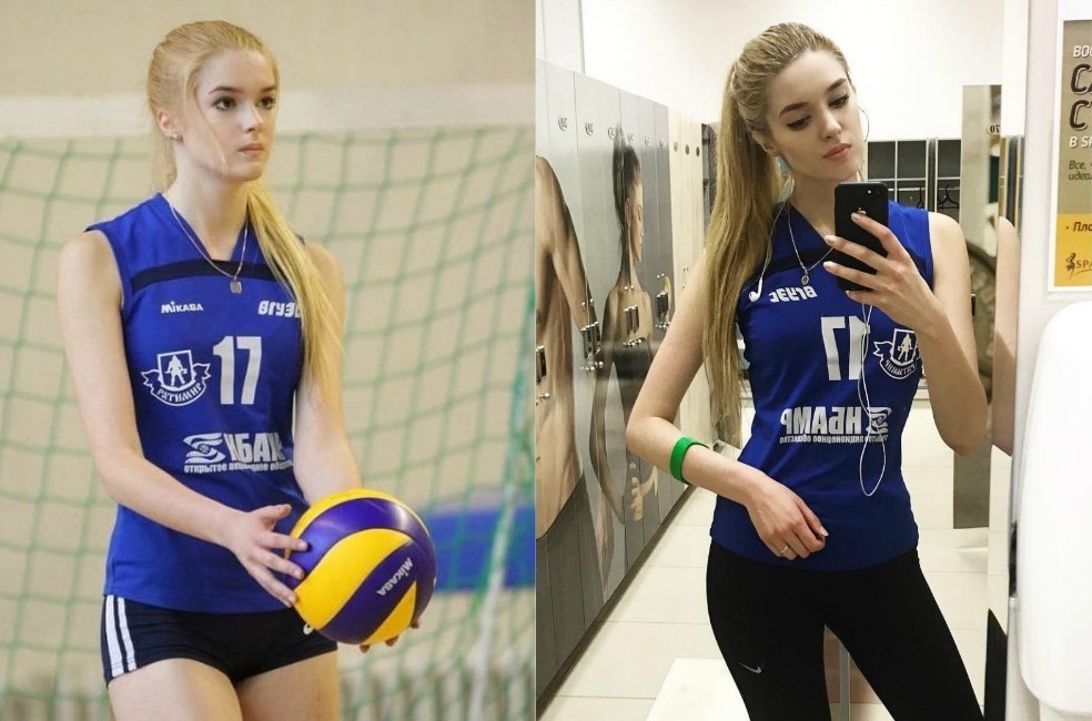 VDV bong chuyen thi hoa hau anh 1