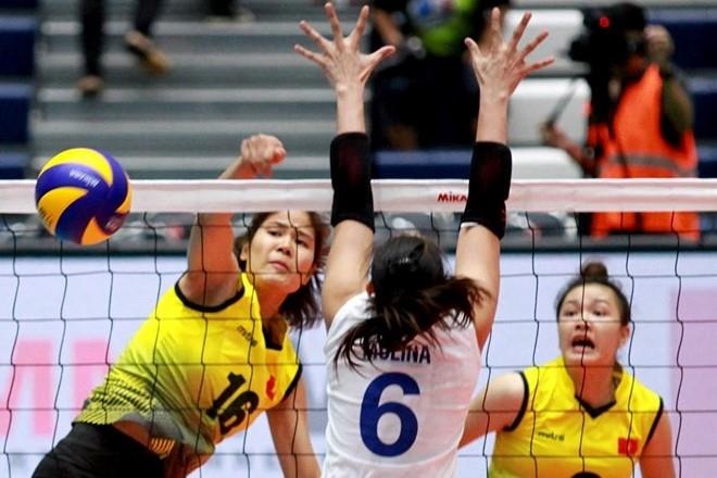 Bong chuyen nu Viet Nam lap ky luc buon truoc Philippines hinh anh