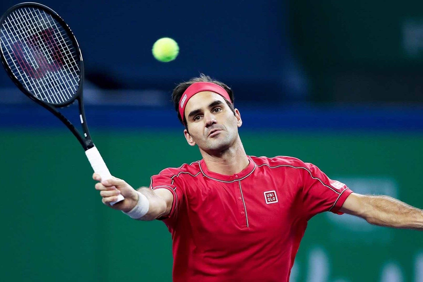 Federer ghi diem dep mat trong tran ra quan o Thuong Hai Masters hinh anh
