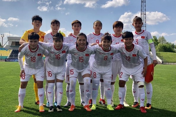 Bóng đá nữ VN chung bảng Hàn, Triều ảnh 1 Bong da nu VN chung bang Han, Trieu anh 1