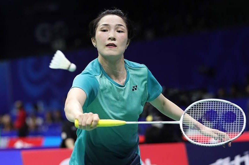 Ha hat giong so mot, Vu Thi Trang vo dich giai cau long tai My hinh anh