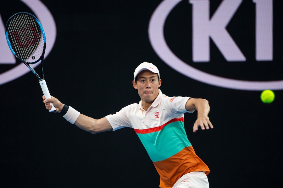 Nishikori rut lui Australian Open anh 1