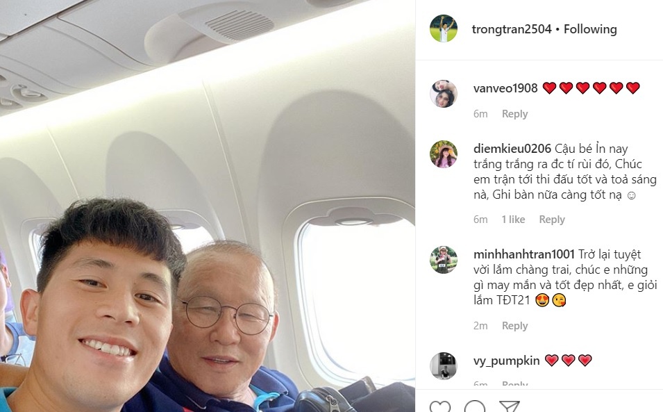 Dinh Trong cung HLV Park anh 1