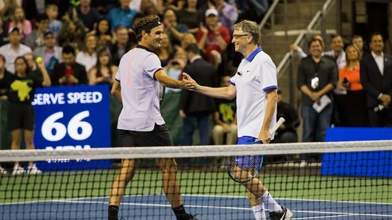 Federer danh cap Bill Gates anh 1