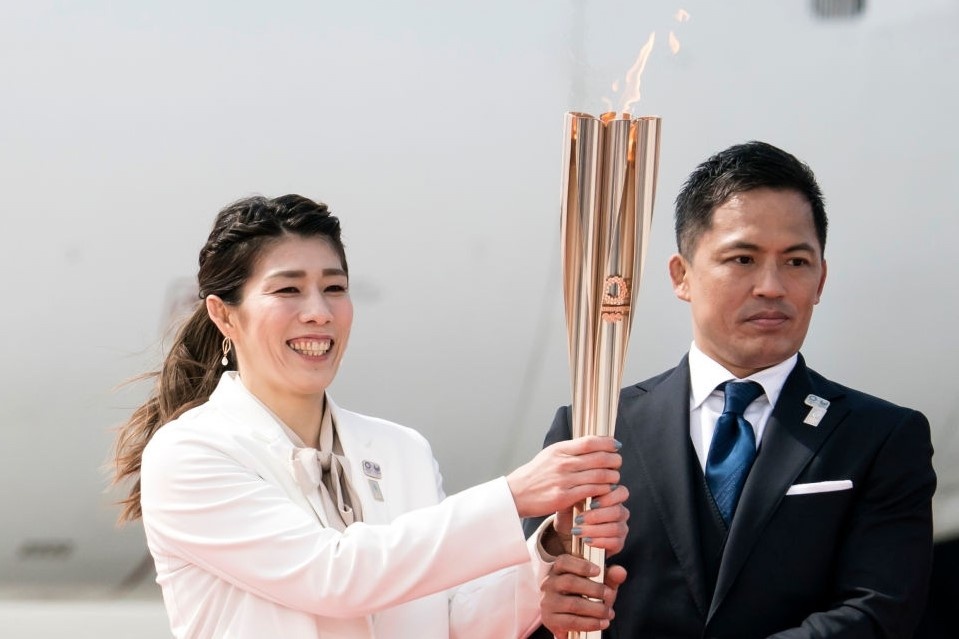 Nha vo dich Olympic chung tay don ngon duoc ve toi Nhat Ban hinh anh