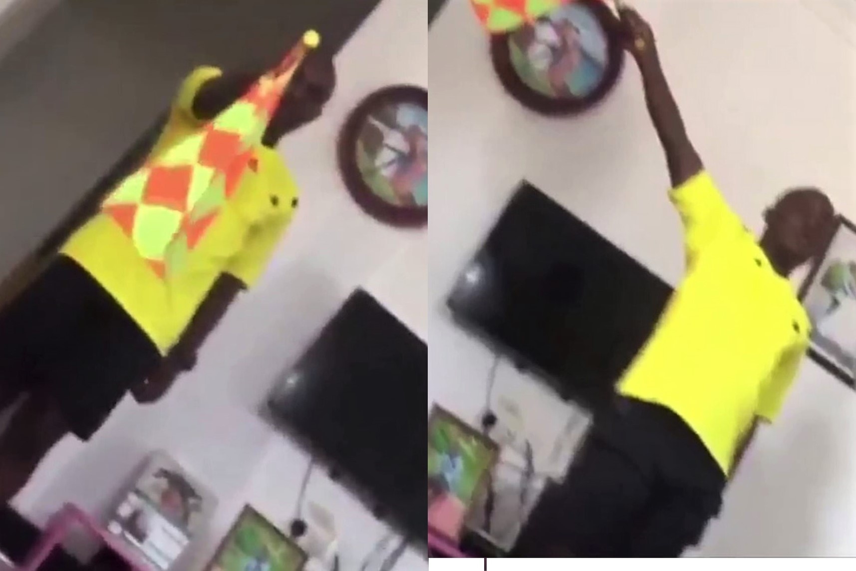 Trong tai FIFA tap luyen cach phat co trong nha hinh anh