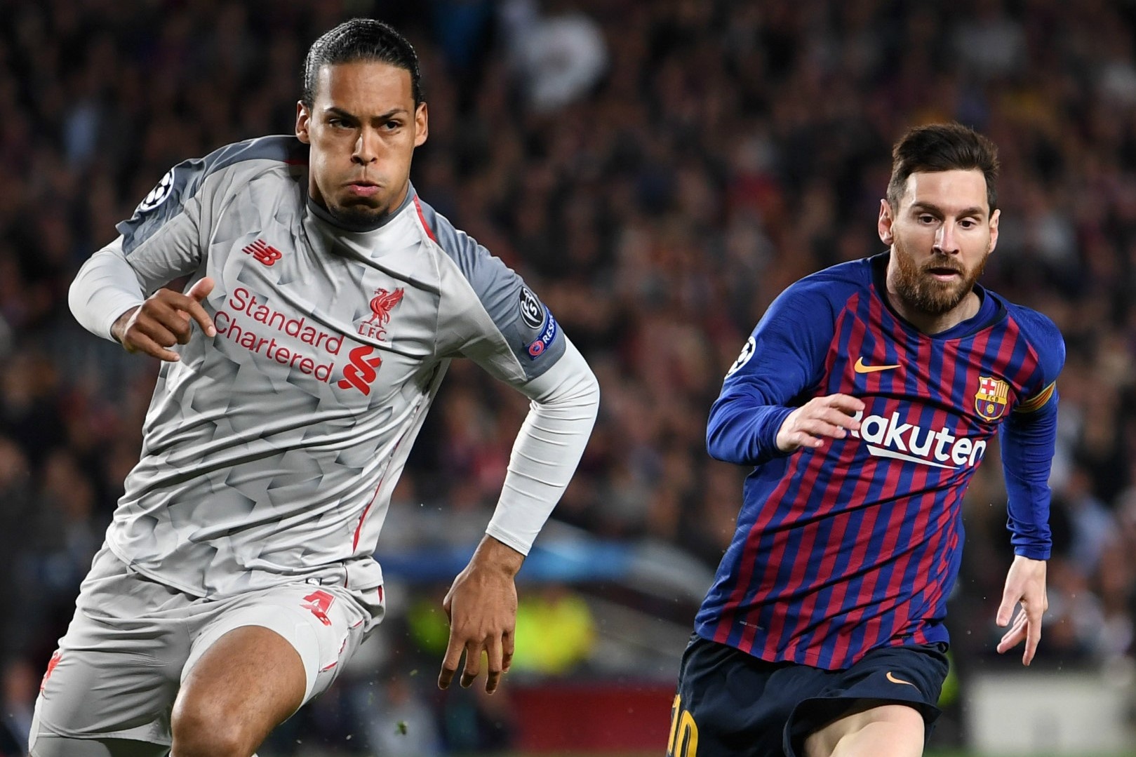 Van Dijk ca ngoi Messi anh 1