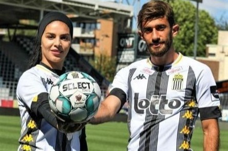 Vo chong tuyen thu Iran cung thi dau cho CLB cua Bi hinh anh