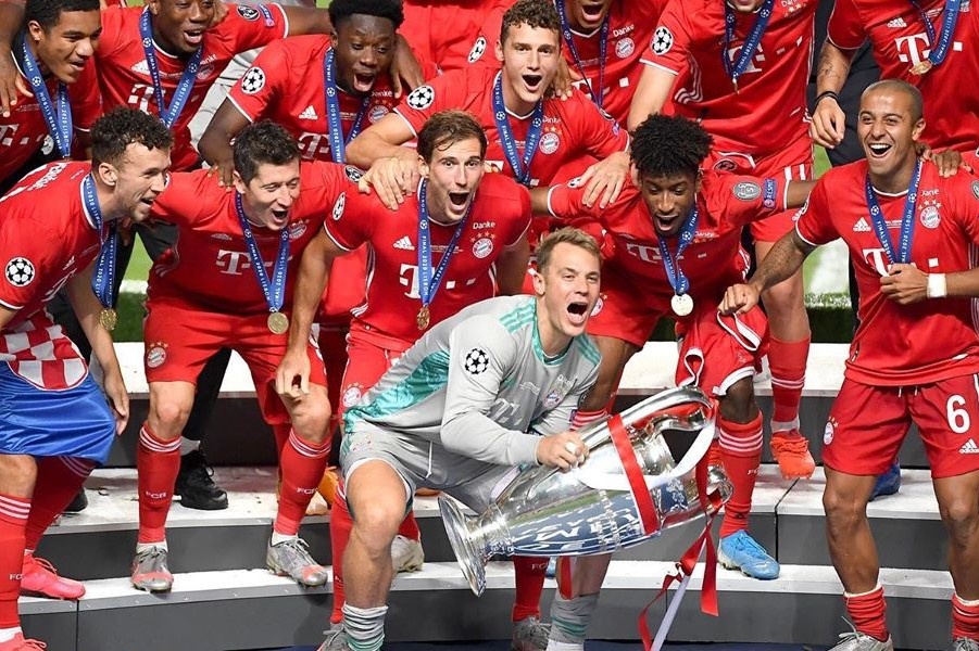 Bayern mo tiec an mung danh hieu Champions League hinh anh
