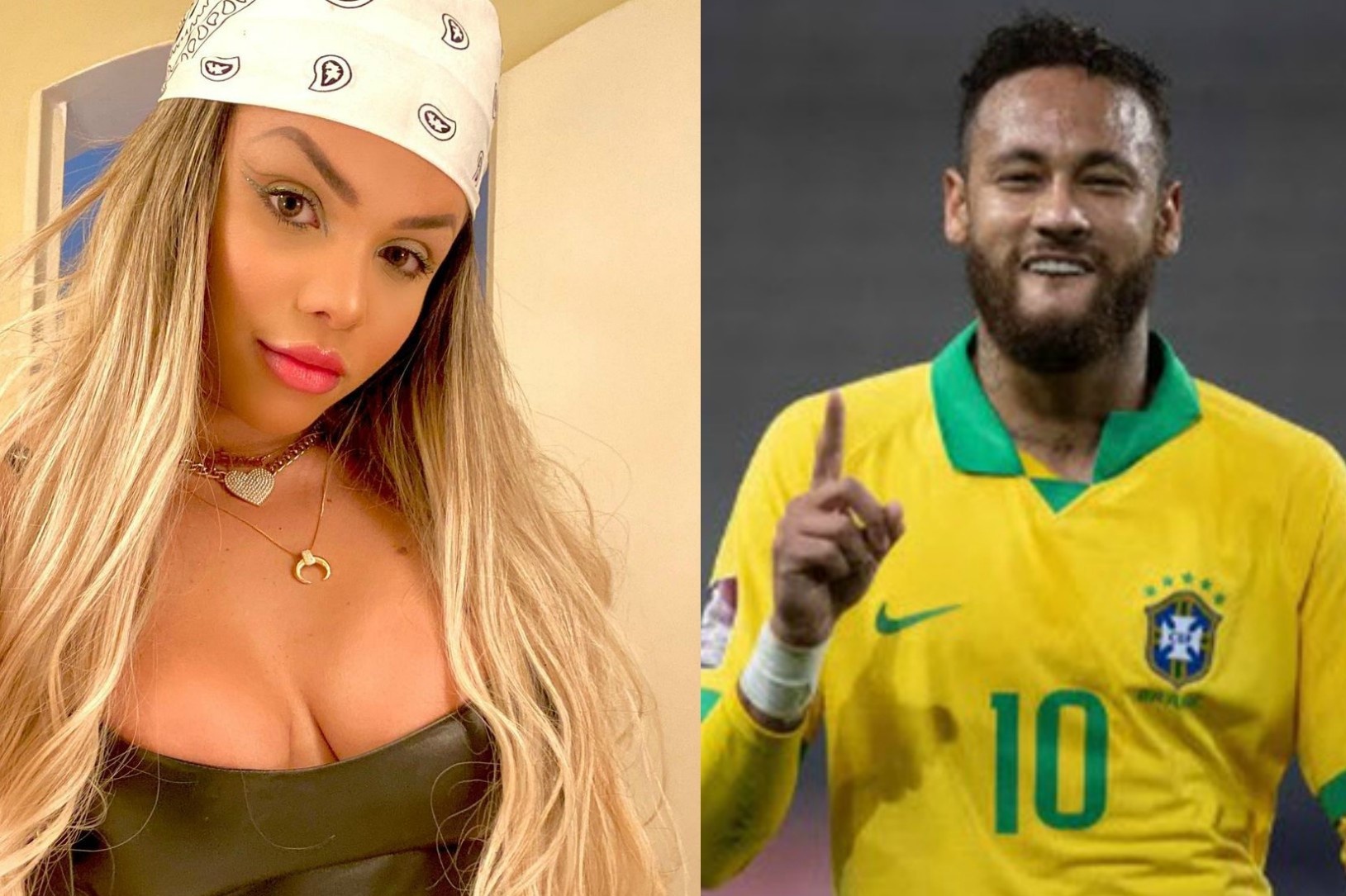 Sac voc ban gai moi cua Neymar hinh anh