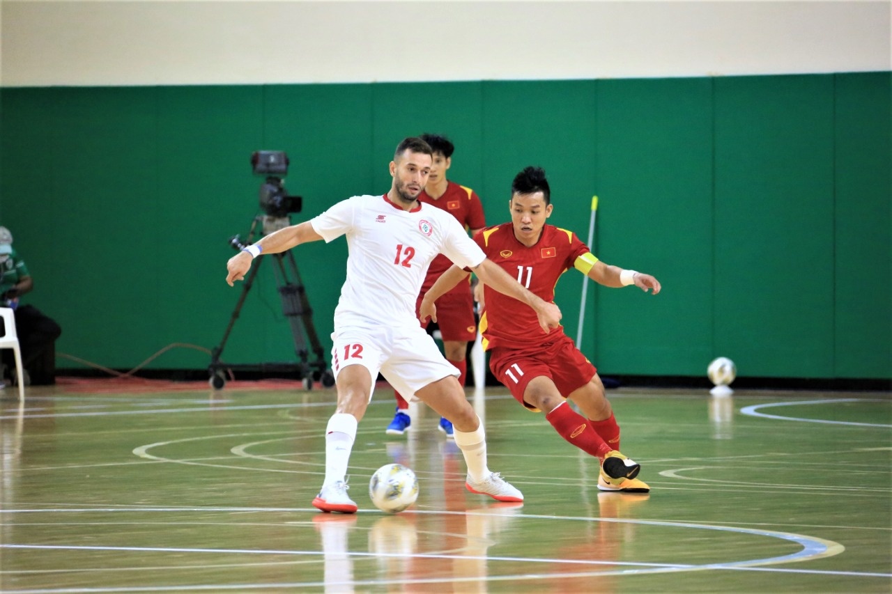 Futsal Viet Nam vs Lebanon anh 1