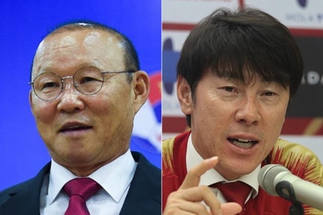 Bao Han Quoc mong cho cuoc doi dau giua HLV Park va Shin hinh anh