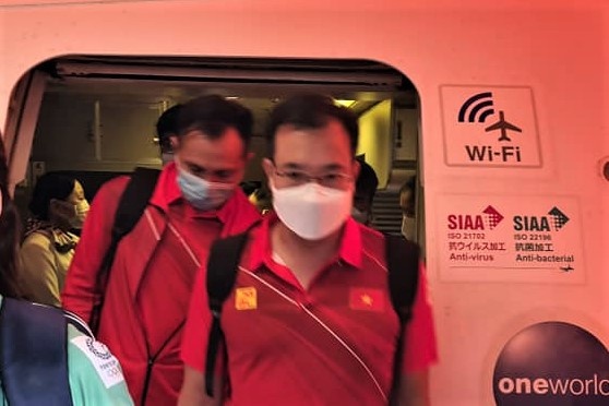 Doan the thao Viet Nam den Nhat Ban hinh anh