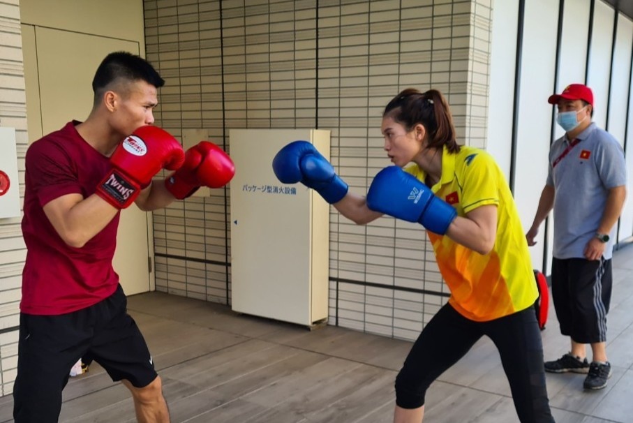 Ngay dau tap luyen cua VDV Viet Nam tai Olympic Tokyo anh 8
