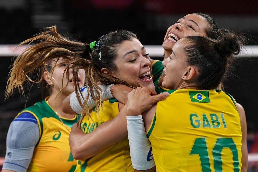 Brazil gap My o chung ket bong chuyen nu Olympic hinh anh