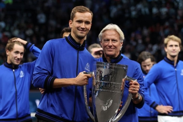 Cac tay vot chau Au vo dich Laver Cup lan thu 4 lien tiep hinh anh