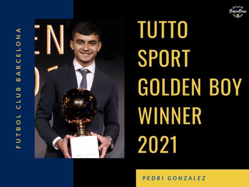 Pedri nhan giai Golden Boy 2021 anh 1