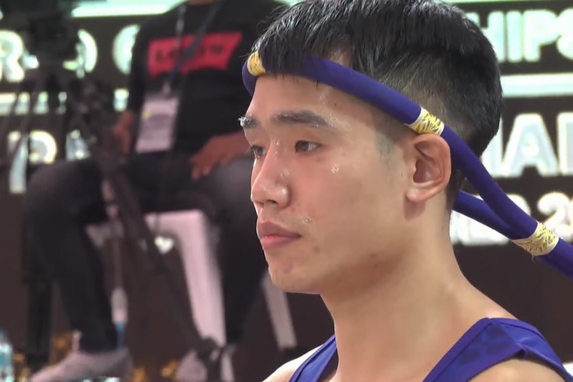 Doan Long thang knock-out doi thu o giai Muay vo dich the gioi hinh anh