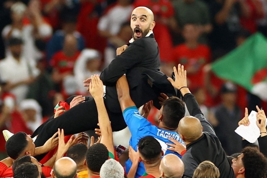 HLV Morocco mo vo dich World Cup hinh anh