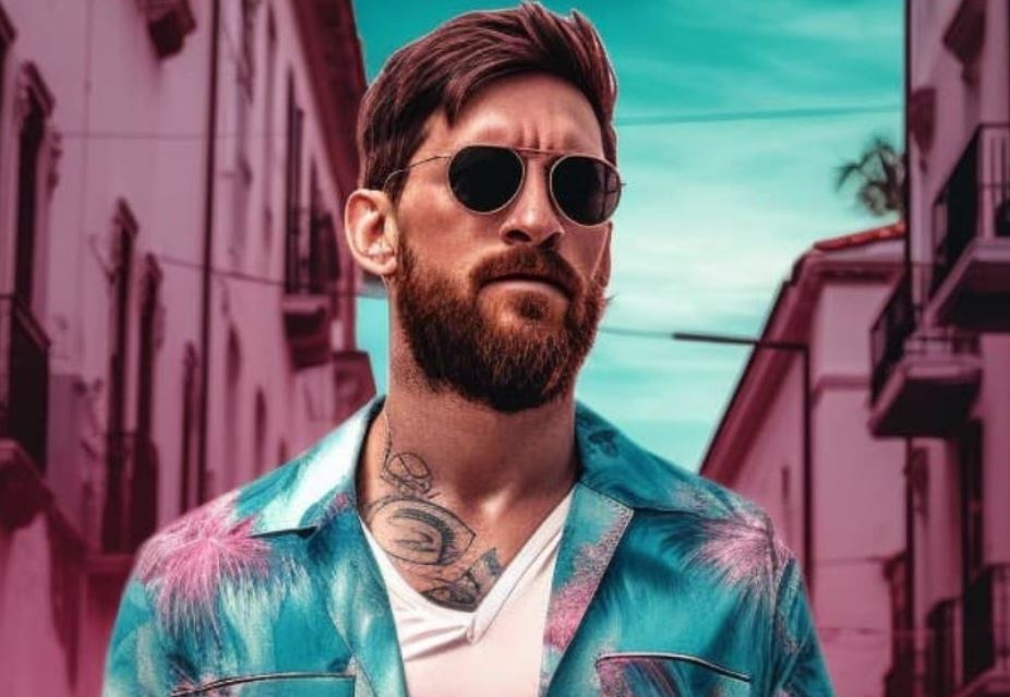 Doi hinh trong mo cua Beckham voi Messi cung 4 nguoi ban than hinh anh