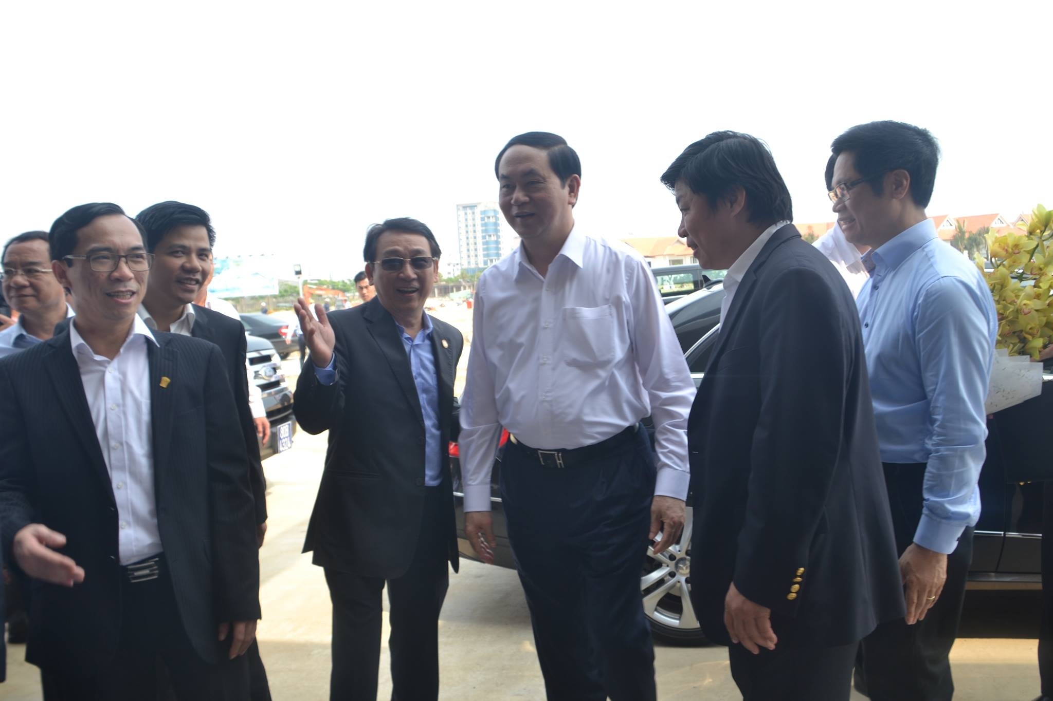 Chu tich nuoc Tran Dai Quang thi sat cong tac chuan bi APEC hinh anh