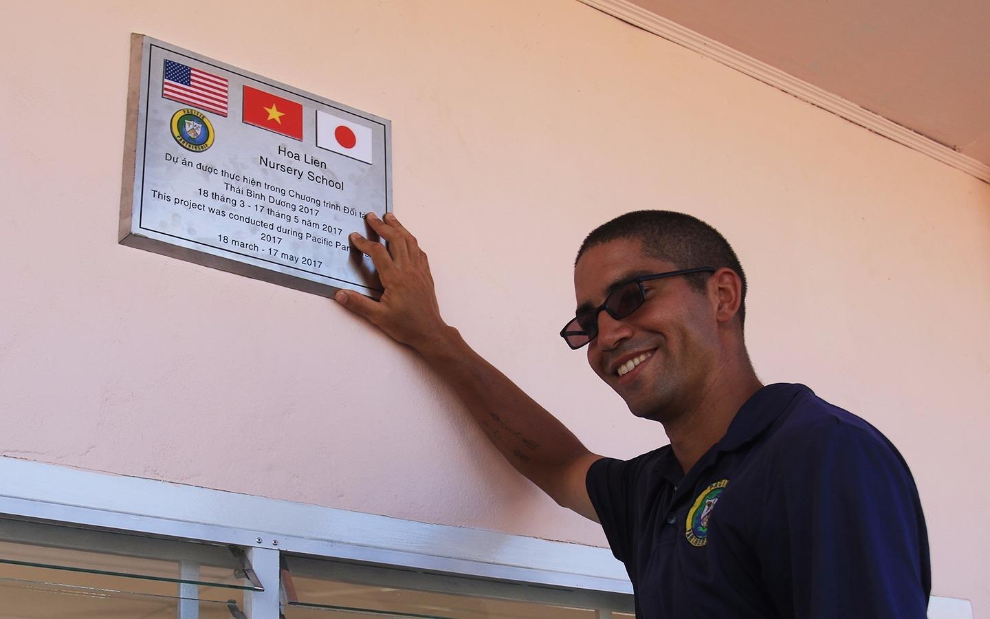 Khanh thanh truong mam non do linh hai quan My, Nhat xay o Da Nang hinh anh