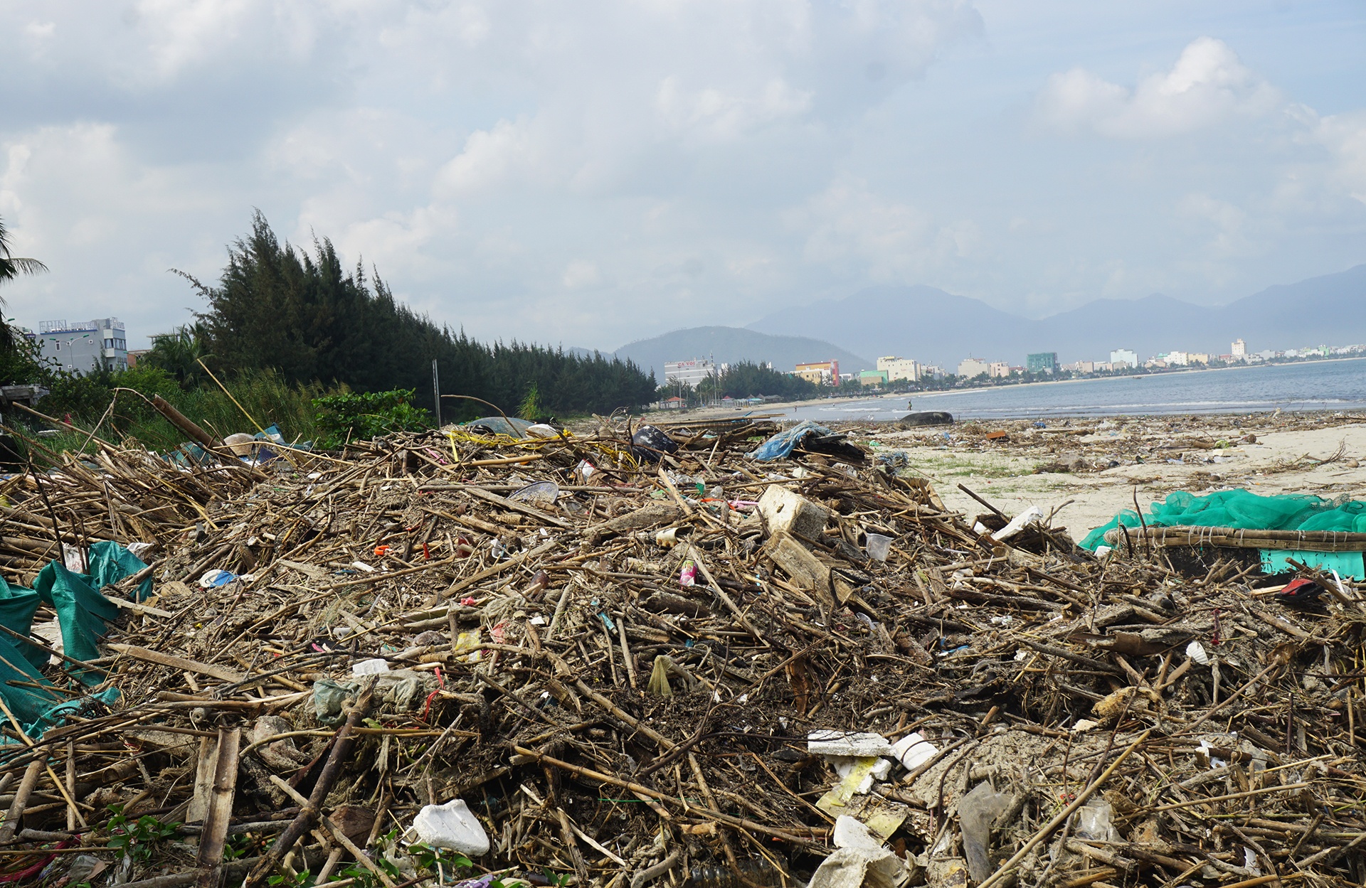 Bai bien Da Nang ngap trong rac hinh anh