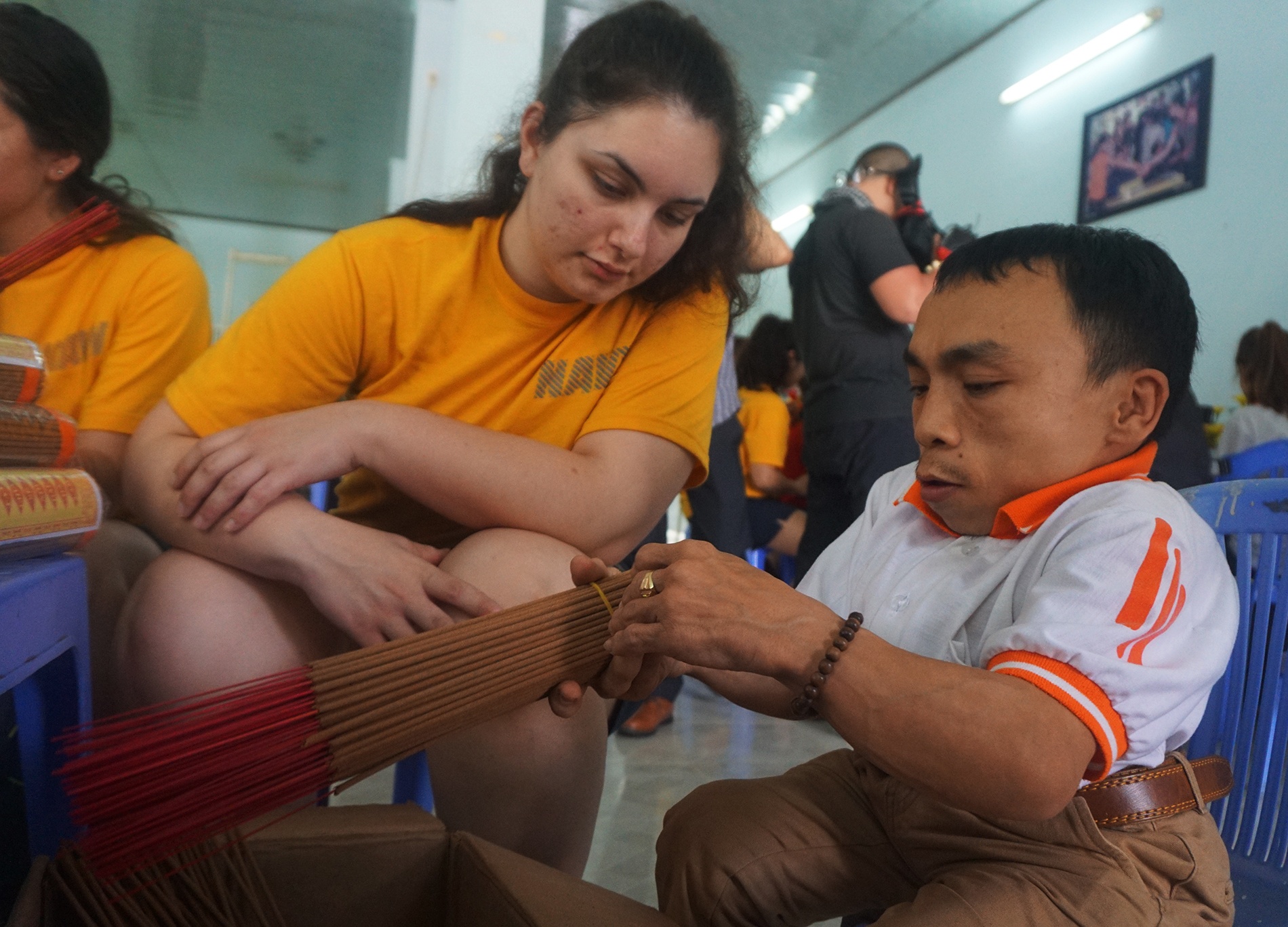 Nan nhan chat doc da cam huong dan Hai quan My lam huong hinh anh