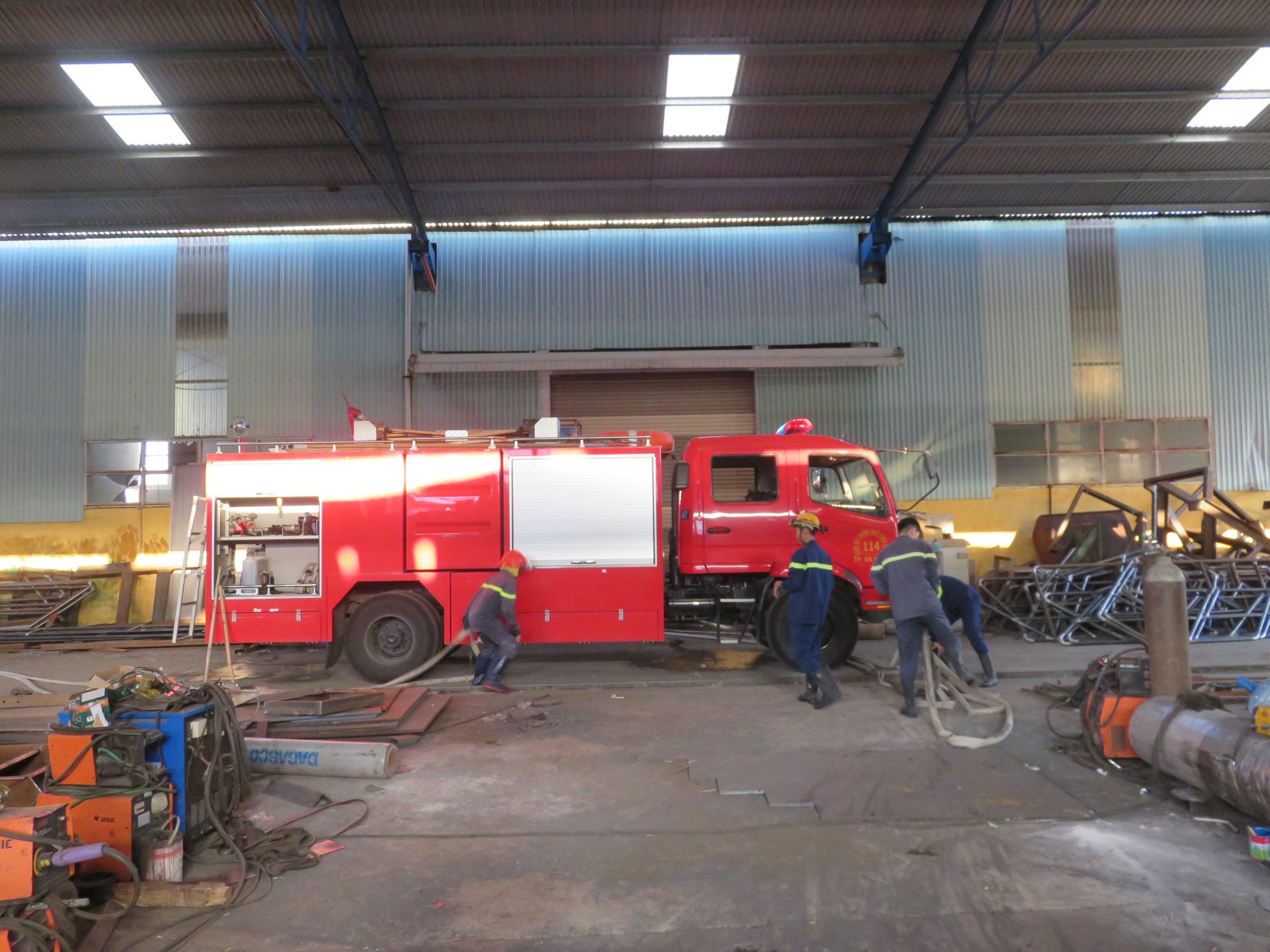 Cháy nhà nhà cháy sản xuất thép ảnh 1 Chay nha nha chay san xuat thep anh 1