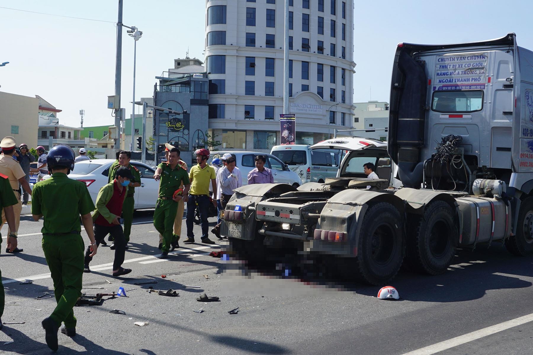 Nam cong nhan bi xe tong chet o Da Nang anh 1
