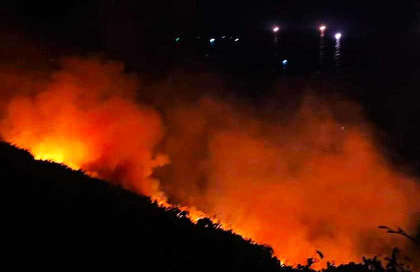 Chay lon o ban dao Son Tra, hon 100 nguoi dap lua trong dem hinh anh