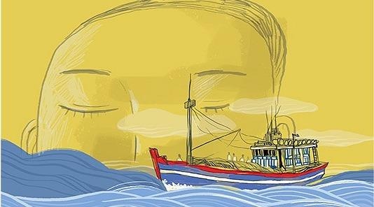 Ngo Tu Lap viet ve nhung mat nguoi o bien hinh anh