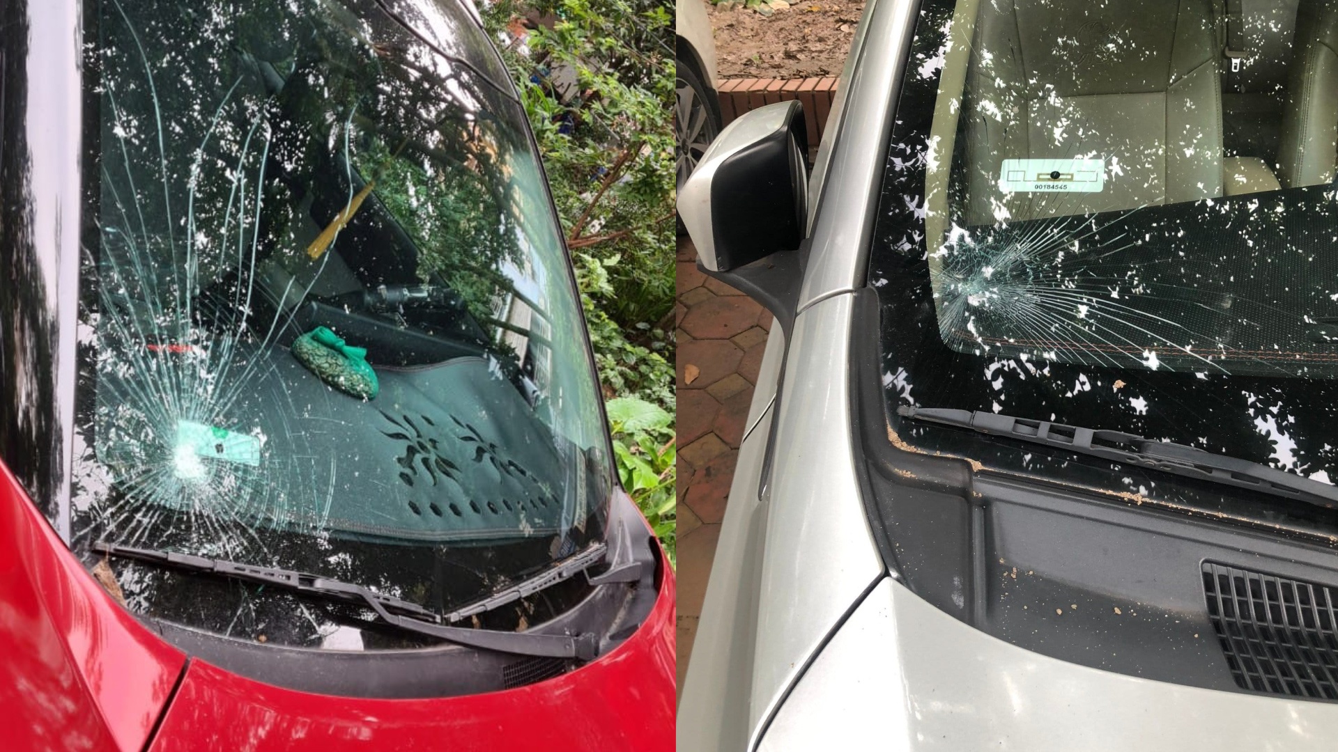 Nhieu oto o Ha Noi bi dap vo kinh hinh anh