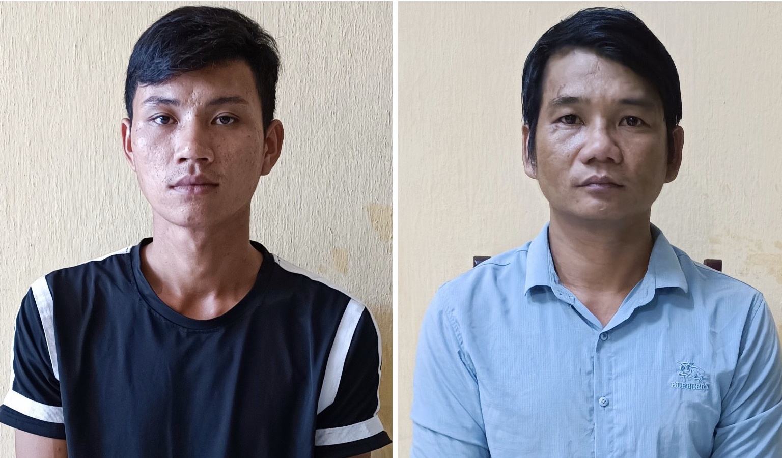 Bat giu 2 nguoi dan ong hanh hung nhan vien tram dung nghi hinh anh