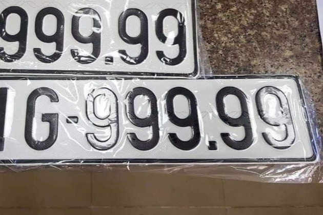 Xac minh bien so xe dep duoc bam ra o Dong Thap hinh anh