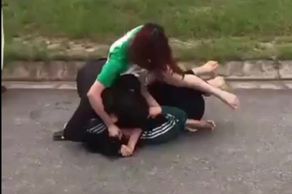 Nu sinh lop 9 bi danh hoi dong hinh anh