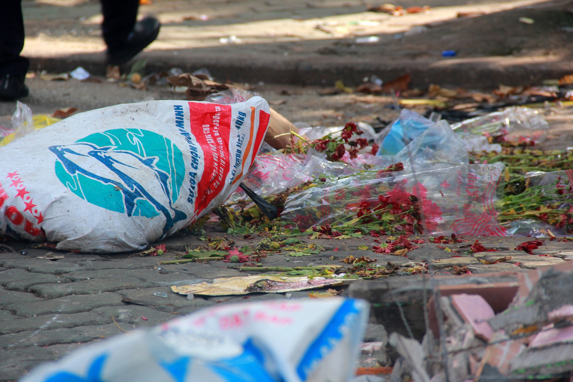 Dep bai rac boc mui hoi tren duong Sai Gon anh 9