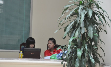 Do có điều hòa, wifi miễn phí nên khu vực này của Học viện Báo chí - Tuyên truyền là lựa chọn để tránh nóng và ôn bài hiệu quả.