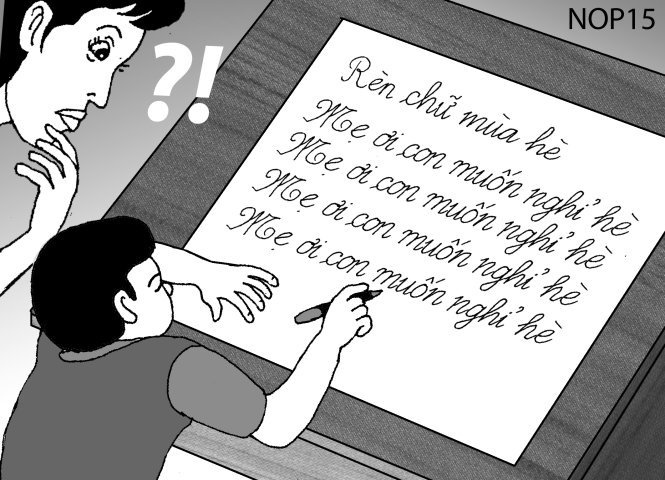 Con nhu 'chim trung dan' vi khong hoc truoc lop 1 hinh anh