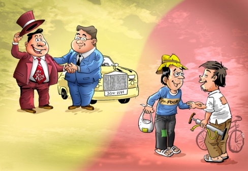 Người nghèo: Giao du với người tiêu cực hoặc thất bại.