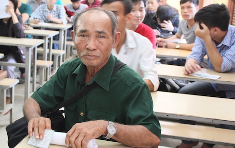 Thí sinh Lê Tuấn Anh dự thi tại cụm do Trường ĐH Sư phạm Kỹ thuật TP.HCM chủ trì