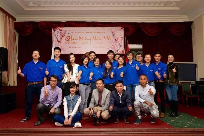 Hội du học sinh Việt Nam tại Nga tổ chức lễ mừng năm mới.