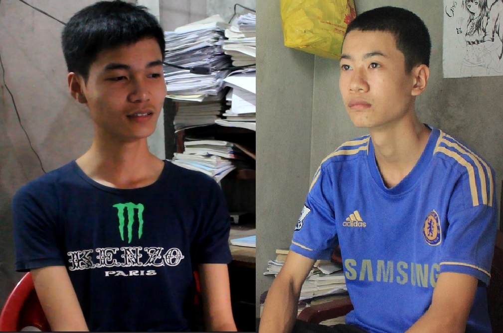 Ngô Minh Huy (phải) và Vũ Đức Dũng.