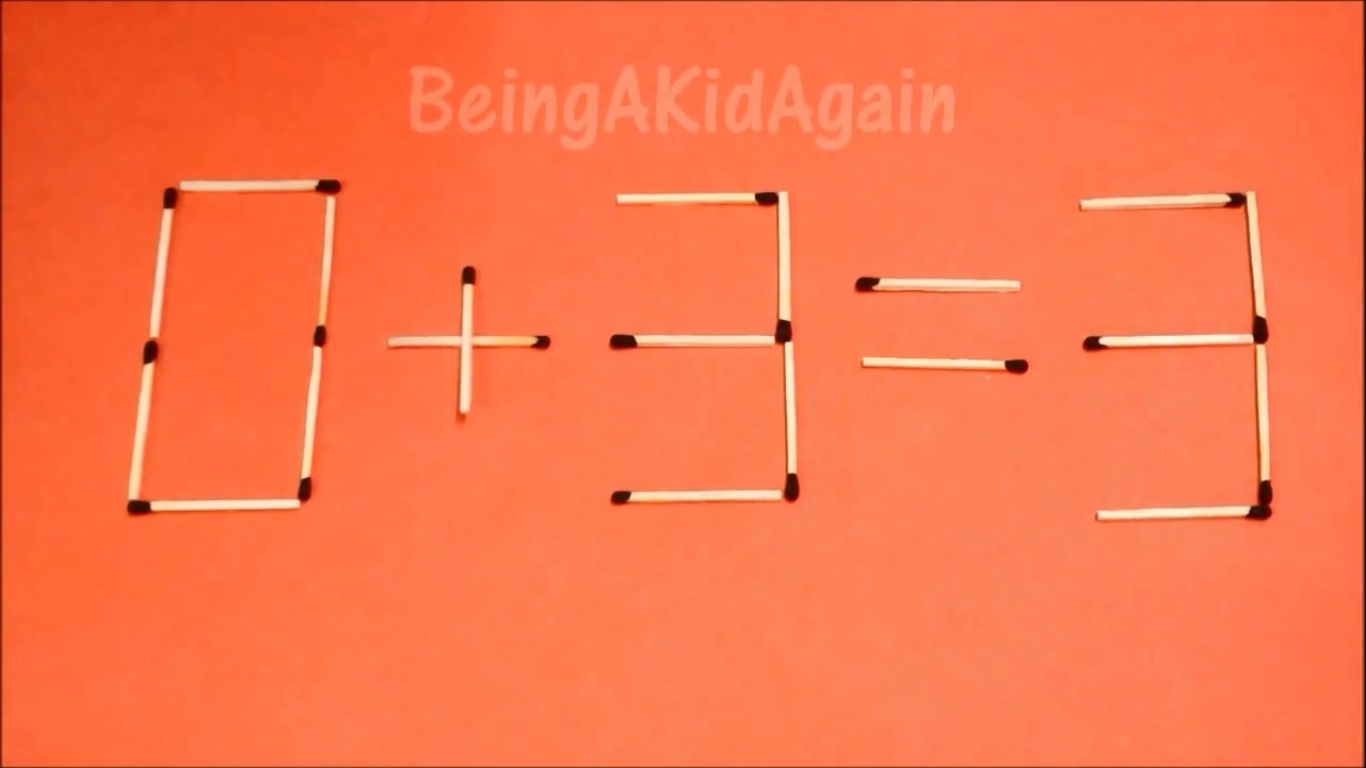 0 + 3 = 2 thành 0 + 3 = 3.