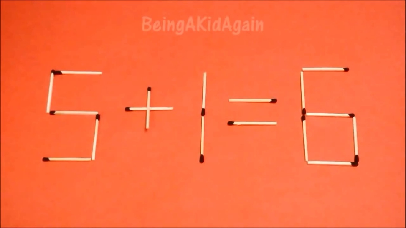 6 - 1 = 6 thành 5 + 1 = 6.