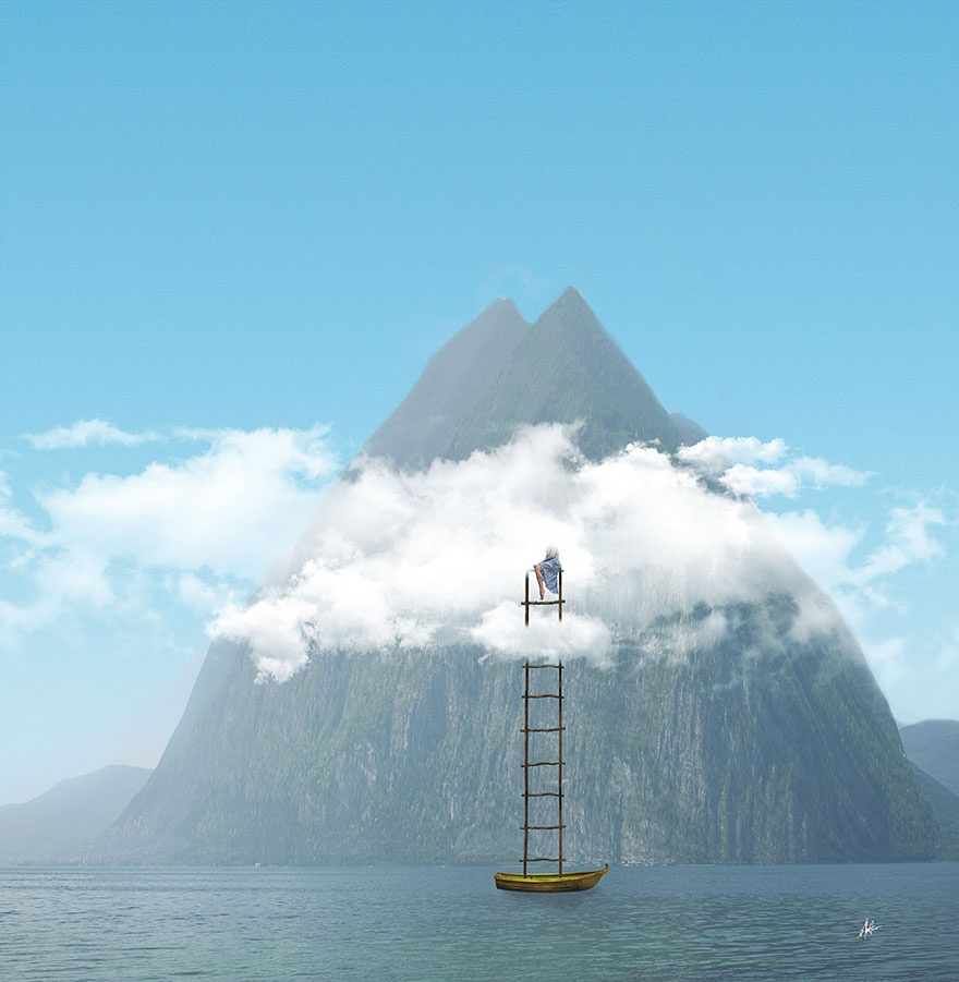 Giữa con người và thiên nhiên luôn có mối quan hệ hài hòa.