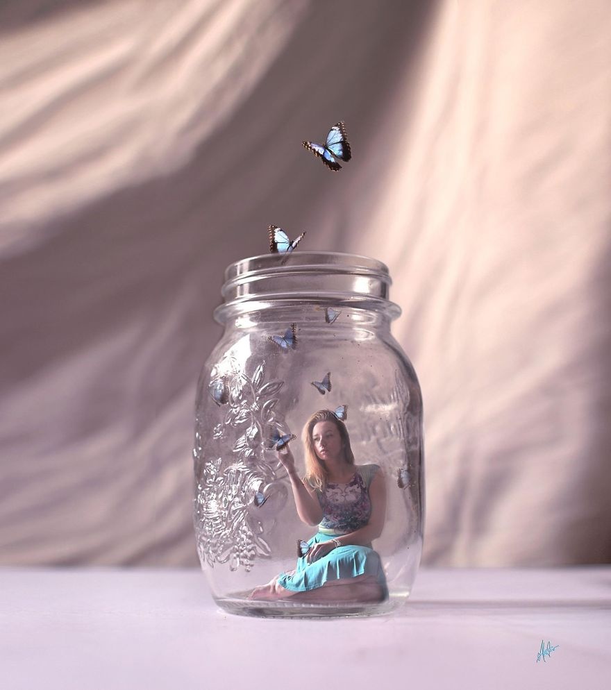 Tác giả bộ ảnh nói rằng: “Tôi yêu thiên nhiên và những điều kỳ diệu quanh nó, vì vậy tôi cố gắng kết hợp động vật và thiên nhiên trong mỗi bức ảnh để khám phá vẻ đẹp đơn giản của cuộc sống”.