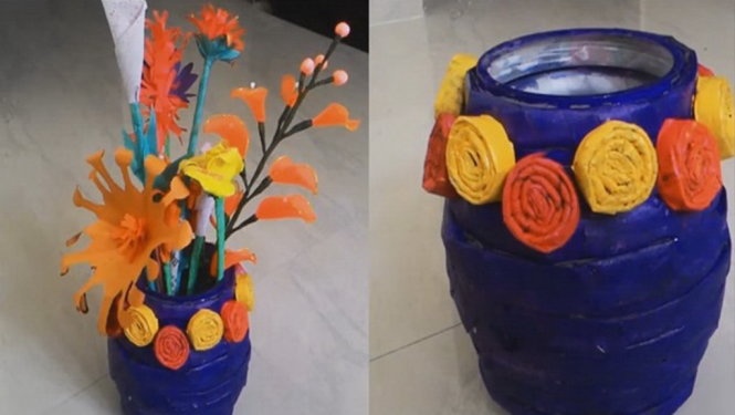 ​Video: tu lam binh hoa giay xinh xinh don tet hinh anh