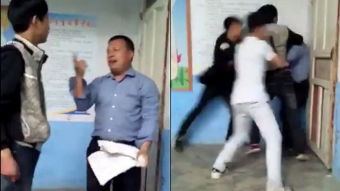 video học trò đánh thầy giáo ảnh 1 video hoc tro danh thay giao anh 1